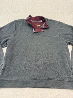 Orvis Snap Neck Pullover XXL Gray Fleece Quiet Luxury Outdoor Core 3881